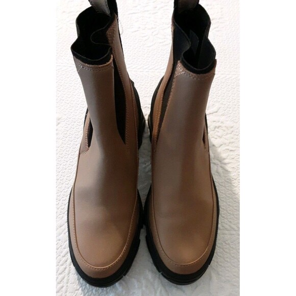 Sorel Shoes - Sorel Brex Waterproof Chelsea Boot Waterproof  Tawny Buff Tan/Black Sz 7.5 *